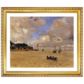 Claude Monet Wall Art Lighthouse At The Hospice Poster Framed