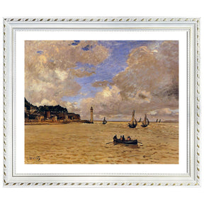 Claude Monet Wall Art Lighthouse At The Hospice Poster Framed