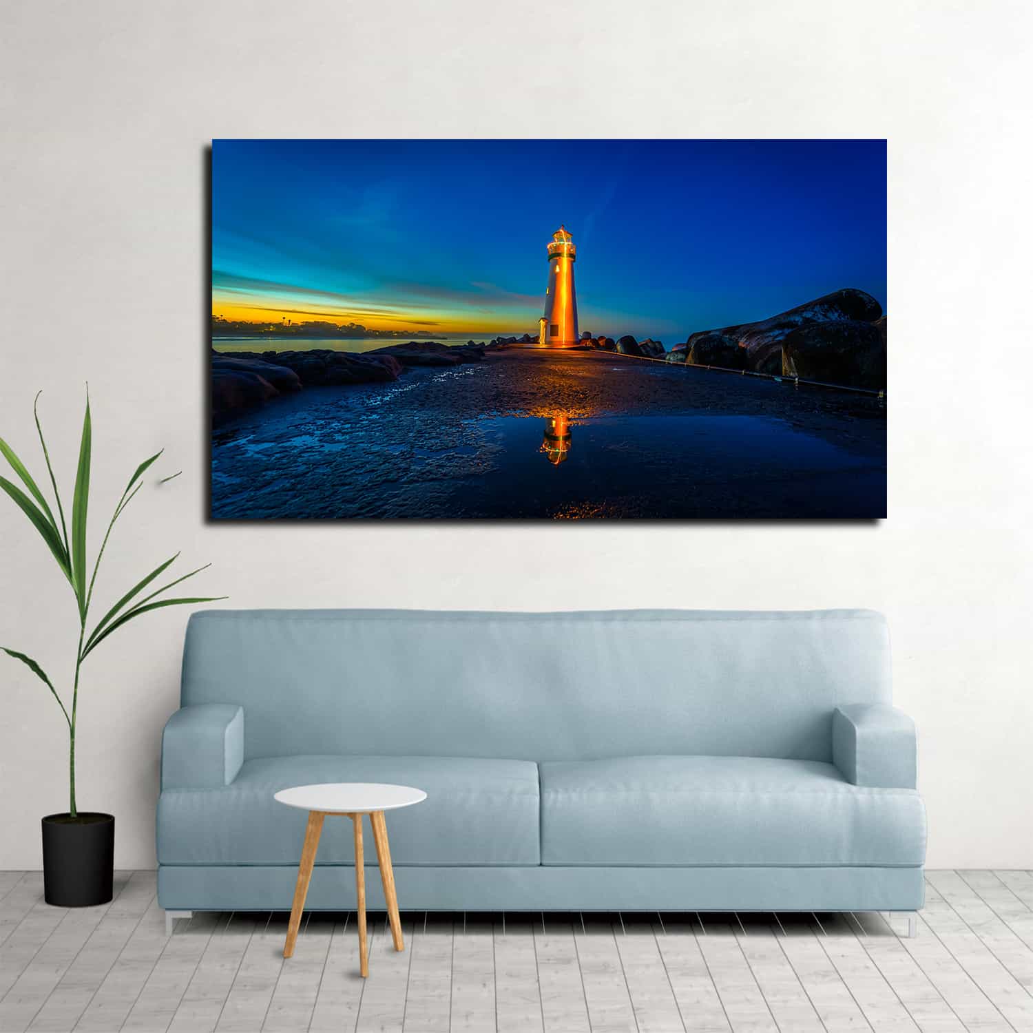 Lighthouses Sunsets Canvas Art