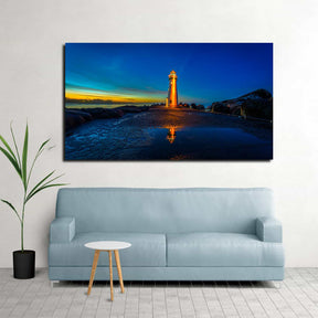 Lighthouses Sunsets Canvas Art