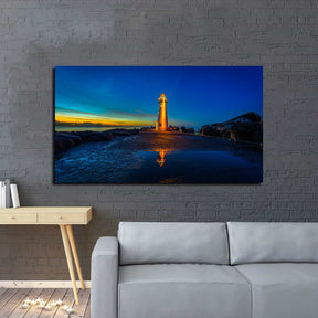 Lighthouses Sunsets Canvas Art