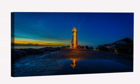 Lighthouses Sunsets Canvas Art