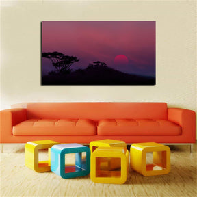 Low Sunset Canvas Art