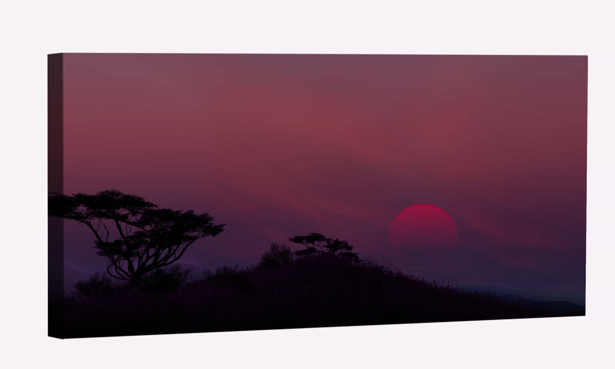 Low Sunset Canvas Art