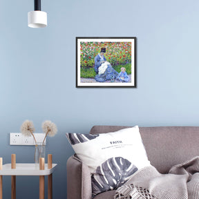 Claude Monet Wall Art Madame Monet And Child Poster Framed