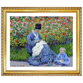 Claude Monet Wall Art Madame Monet And Child Poster Framed