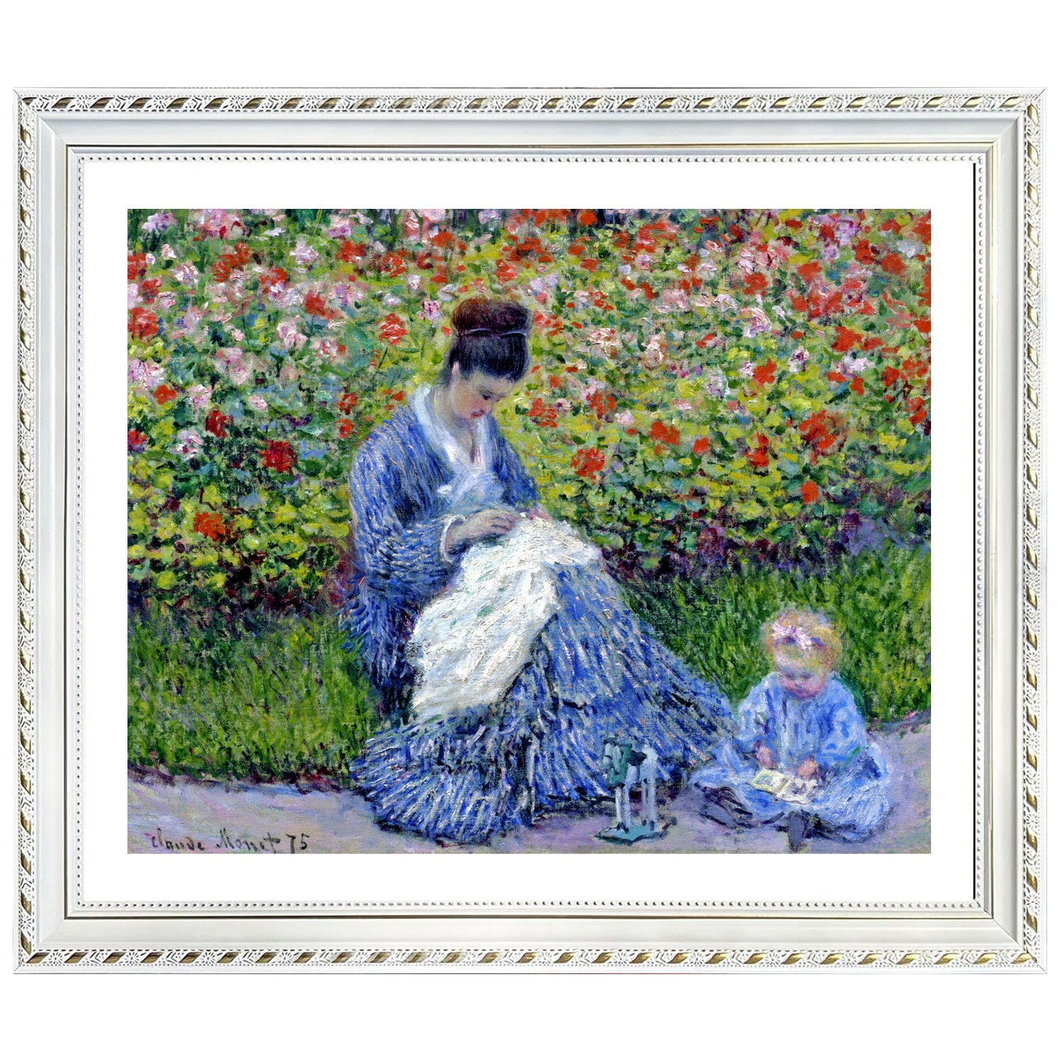 Claude Monet Wall Art Madame Monet And Child Poster Framed
