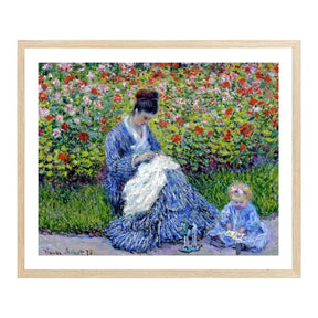 Claude Monet Wall Art Madame Monet And Child Poster Framed
