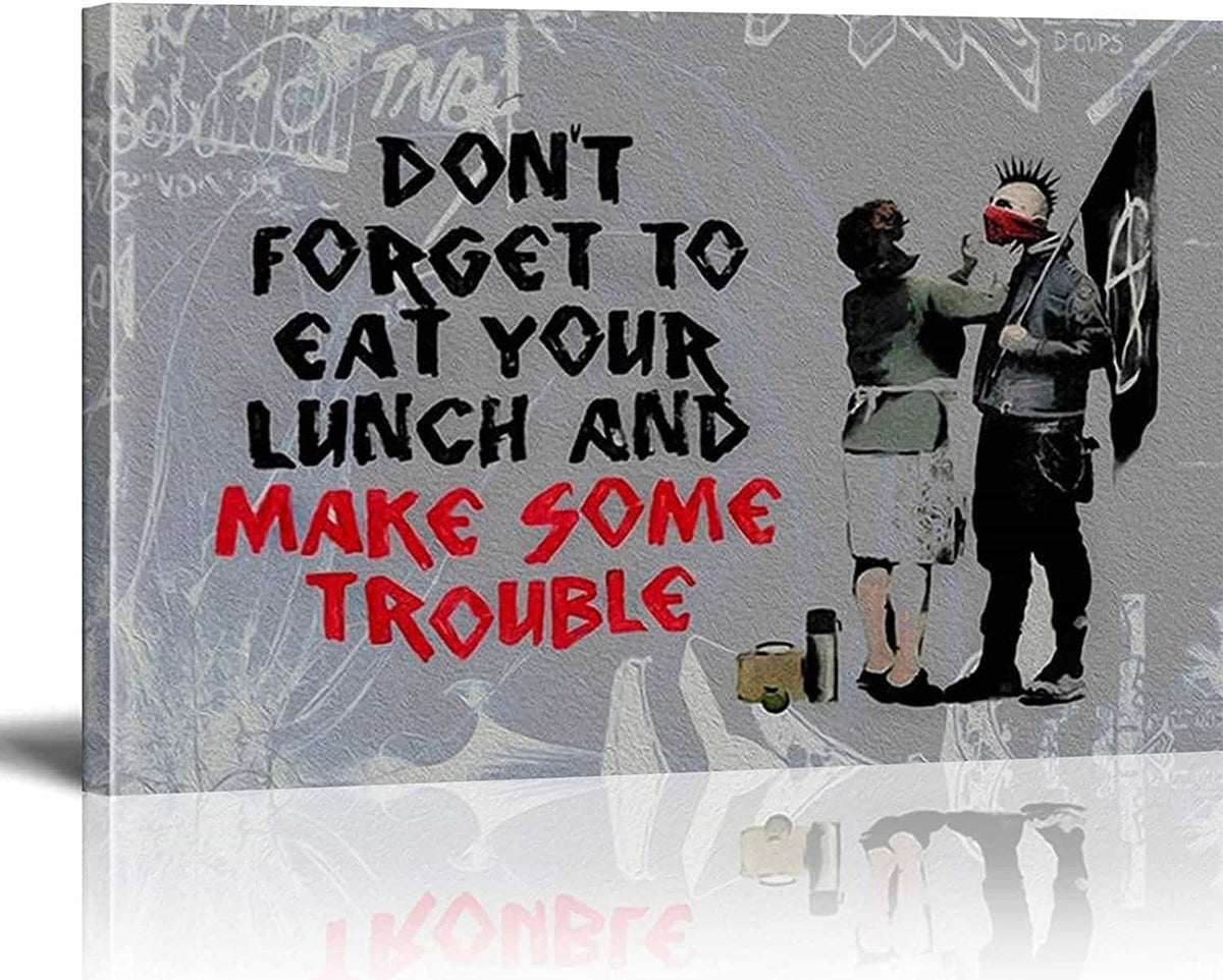 Make Some Trouble Canvas Art