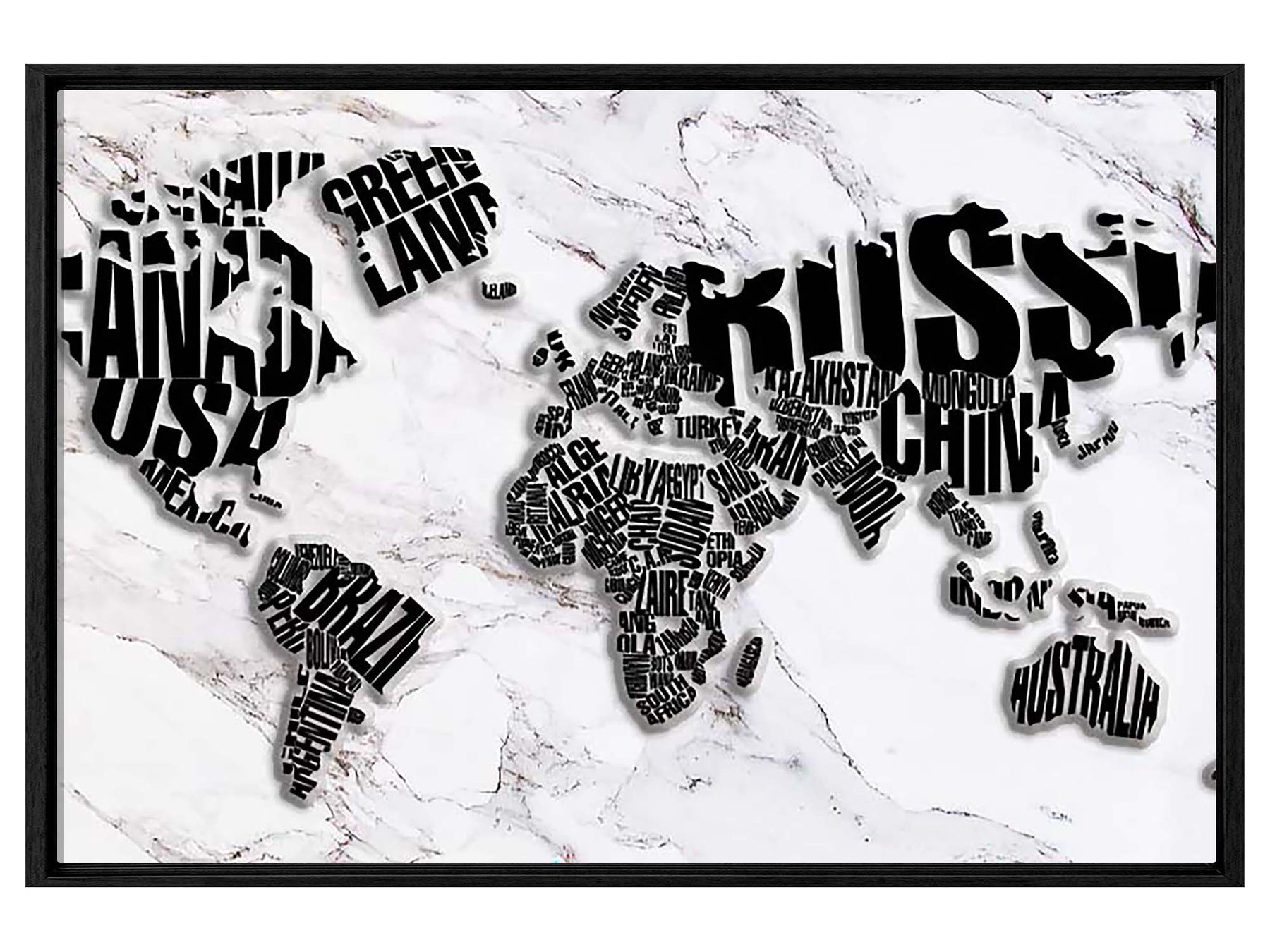 Canvas Print Floating Framed