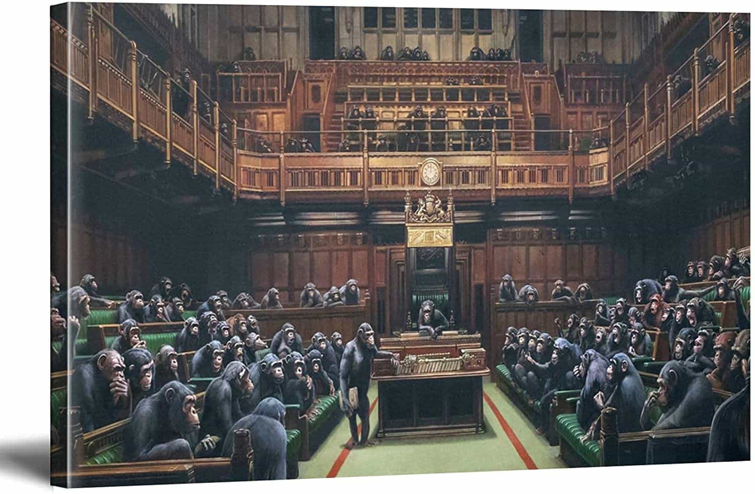 Monkey Parliament Canvas Art