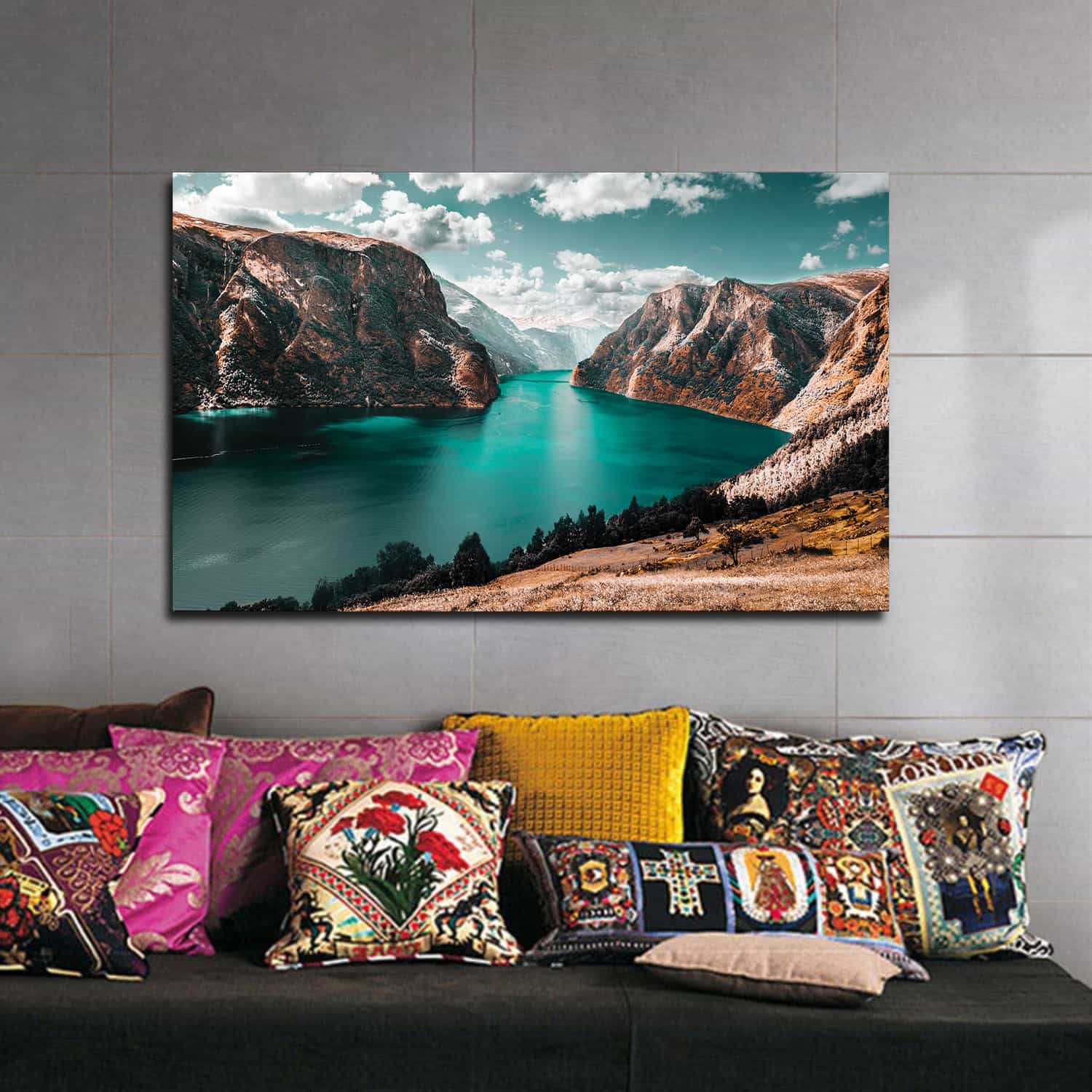 Mountain River Canvas Art