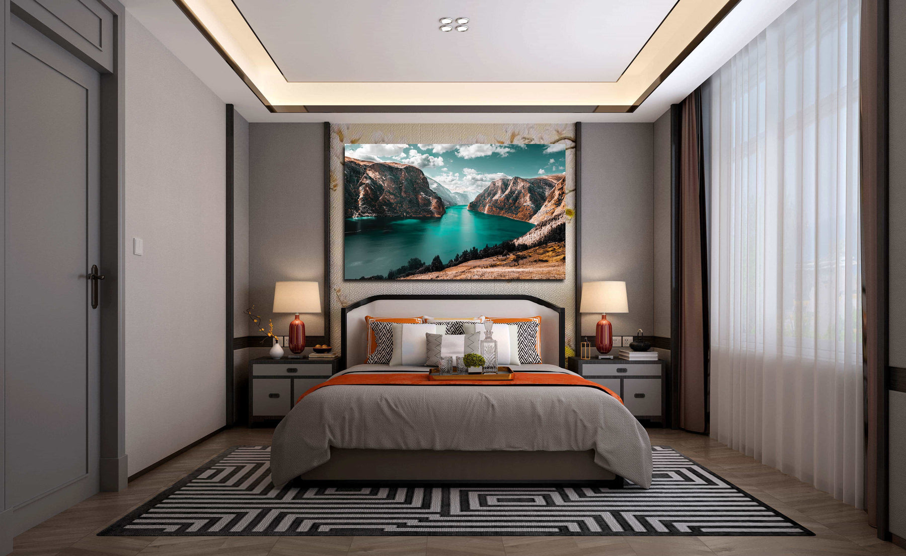 Mountain River Canvas Art
