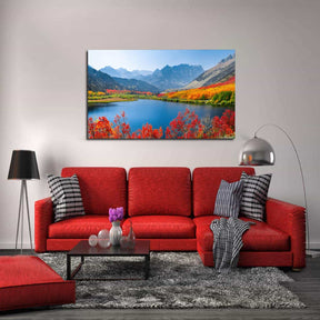 North Lake Colorful Canvas Art