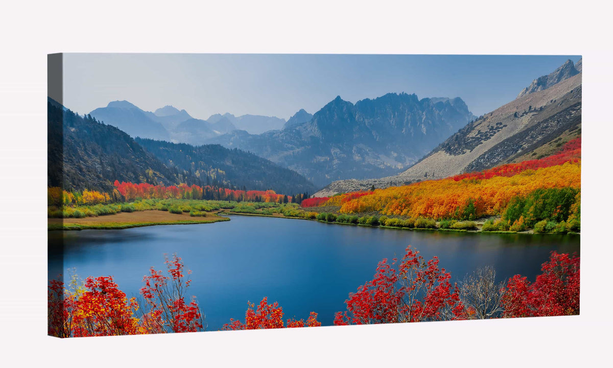 North Lake Colorful Canvas Art