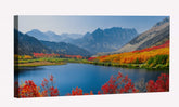 North Lake Colorful Canvas Art