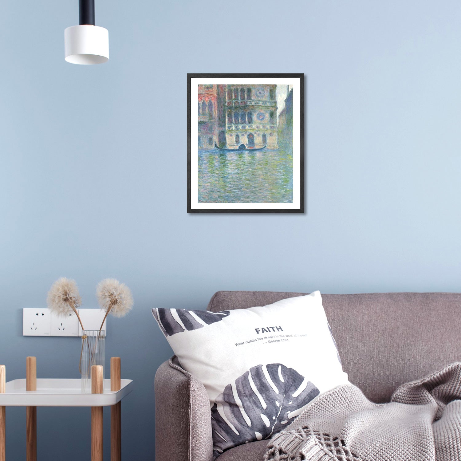 Claude Monet Wall Art Palazzo Dario Venice Poster Framed