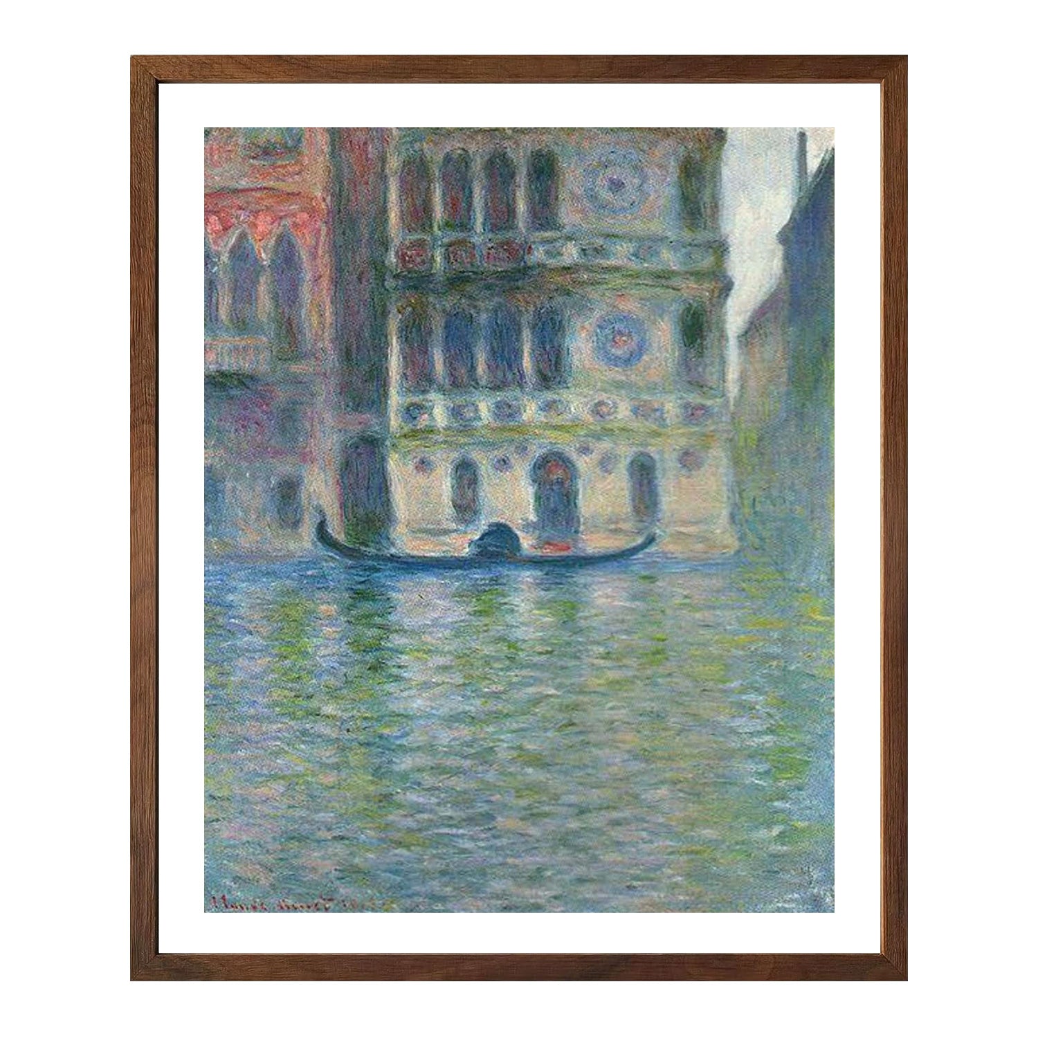 Claude Monet Wall Art Palazzo Dario Venice Poster Framed