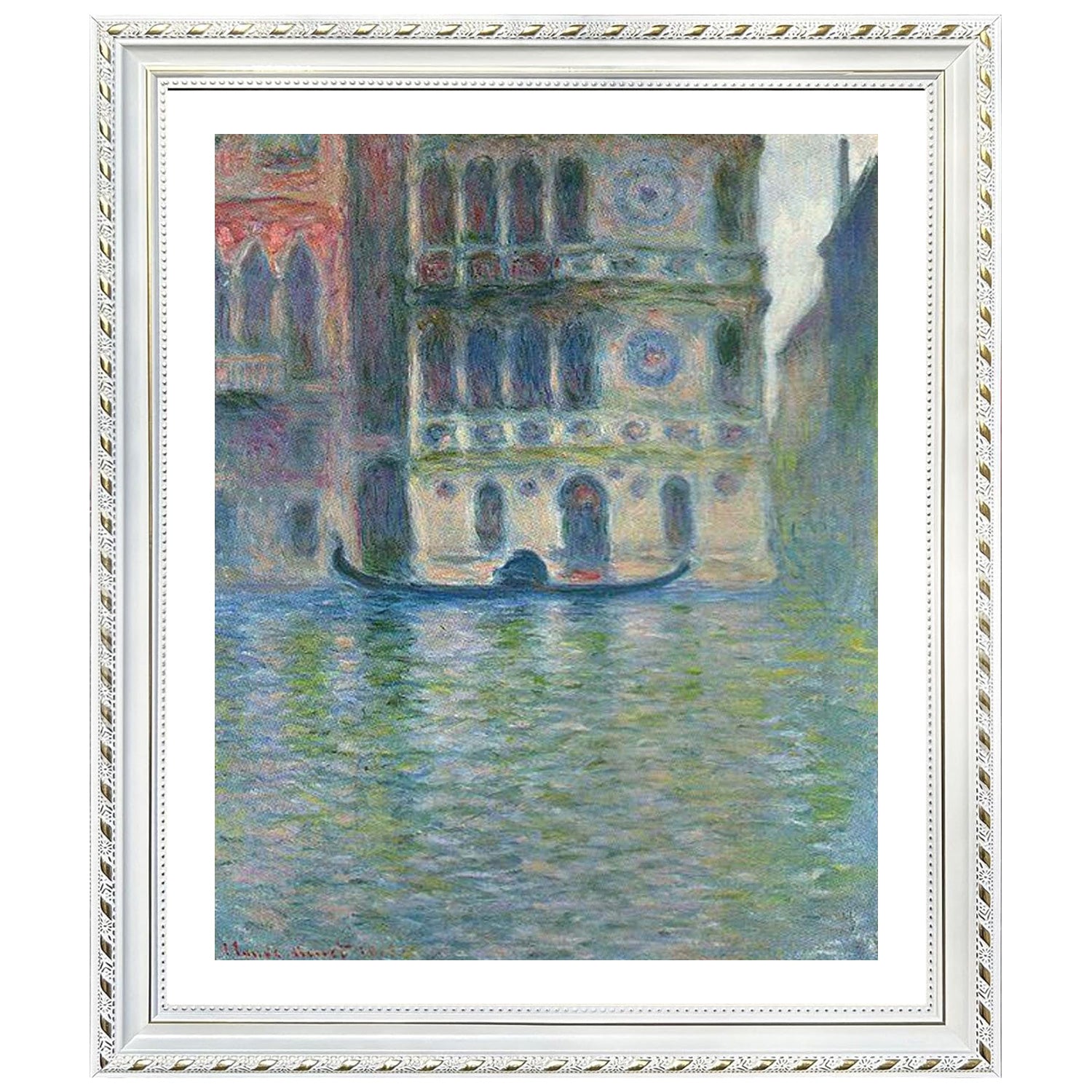 Claude Monet Wall Art Palazzo Dario Venice Poster Framed