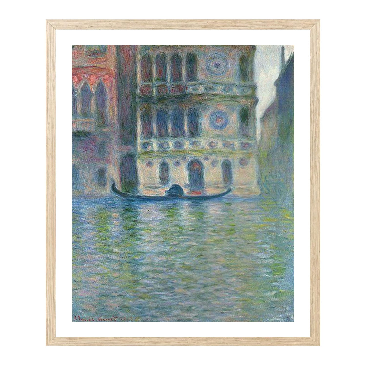Claude Monet Wall Art Palazzo Dario Venice Poster Framed