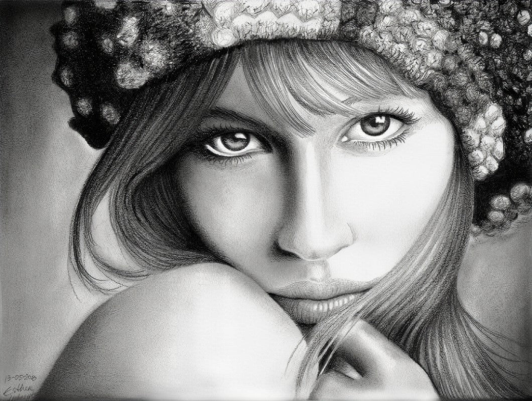 Pencil Portrait Drawing