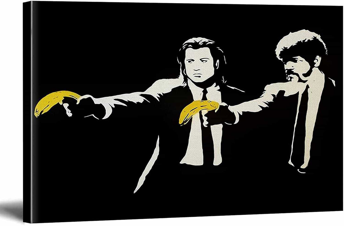 Pulp Fiction banana Canvas Art