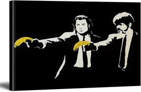 Pulp Fiction banana Canvas Art