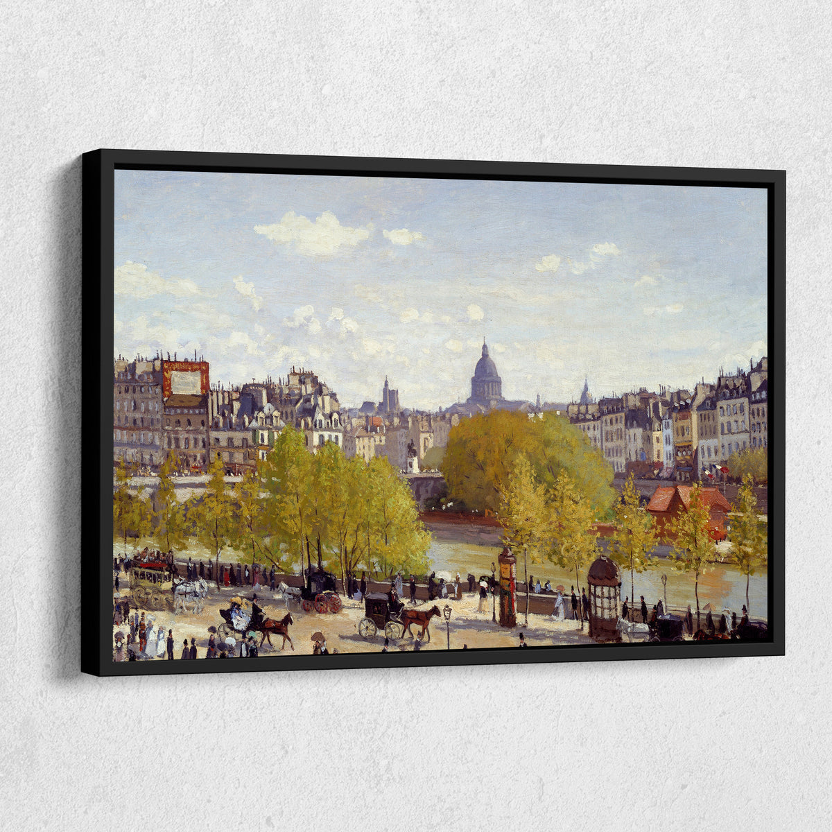 Louvre Museum Pier in Paris Canvas Art