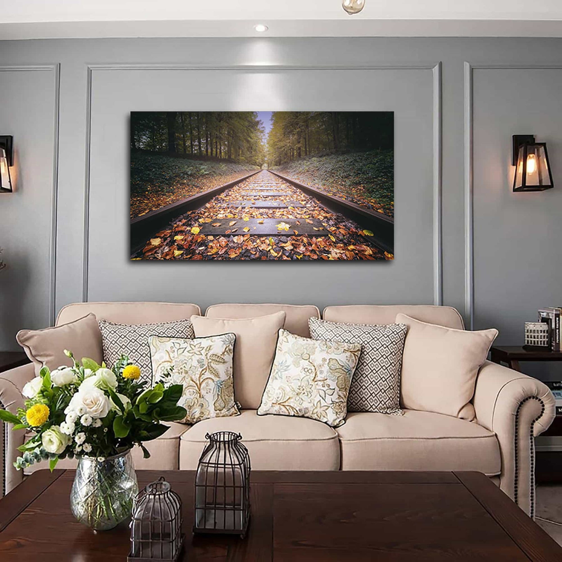 Railway Track Canvas Art
