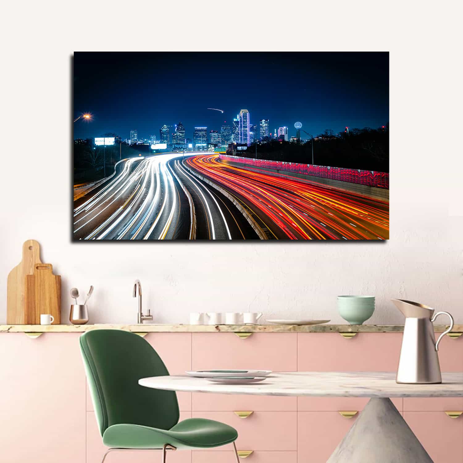 Road Time Lapse Canvas Art
