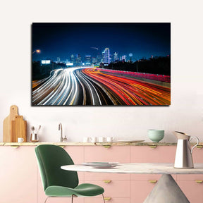 Road Time Lapse Canvas Art