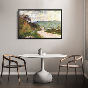 The road to Vetheuil Canvas Art