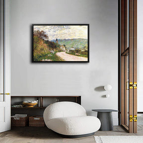 The road to Vetheuil Canvas Art