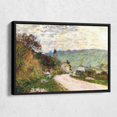 The road to Vetheuil Canvas Art