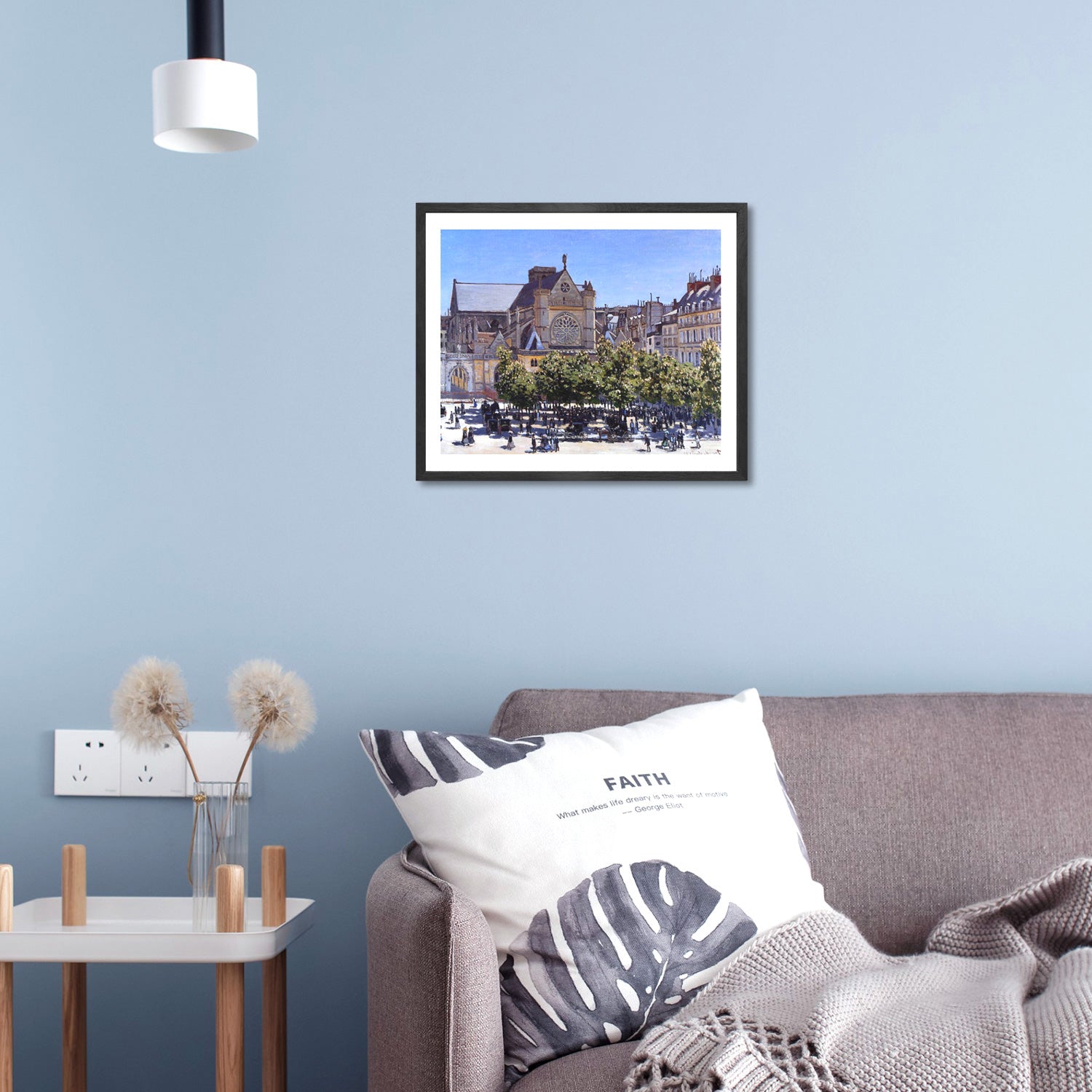 Claude Monet Wall Art Saint Germain Auxerrois Poster Framed