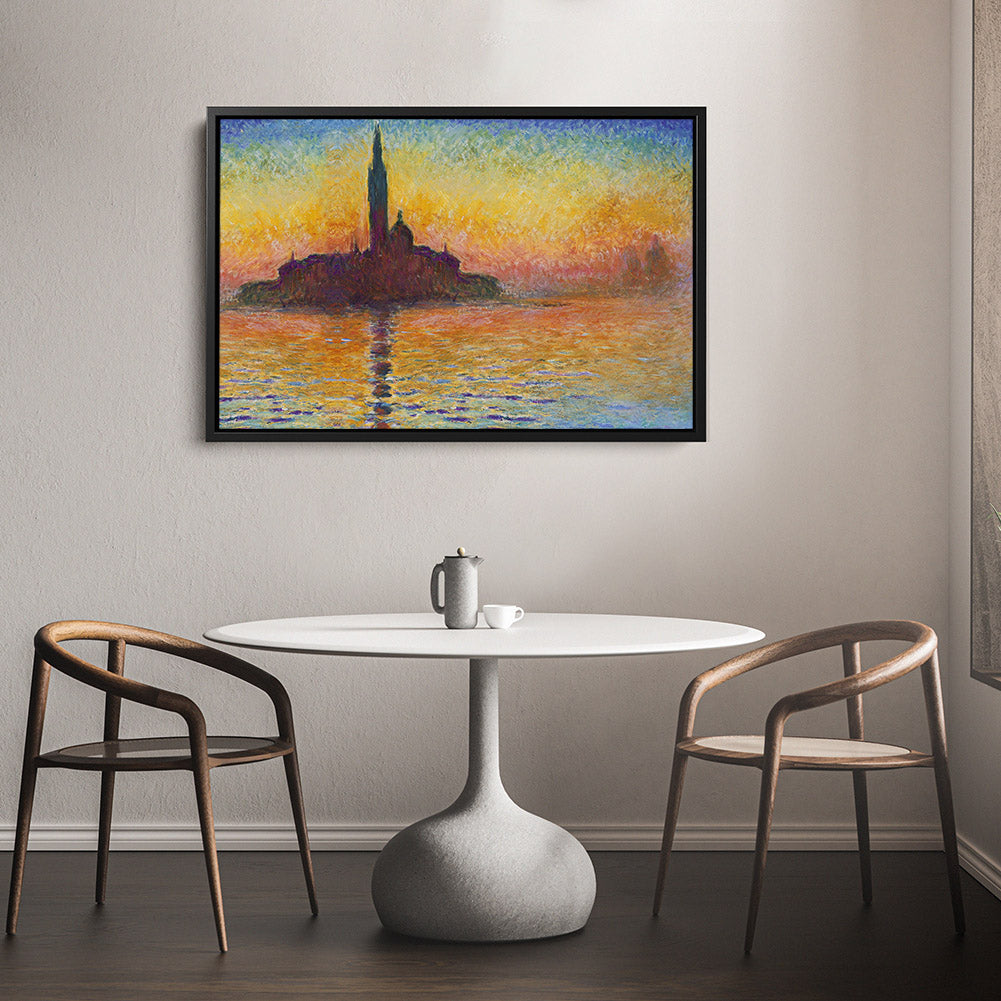 Saint George Maggiore at dusk Canvas Art