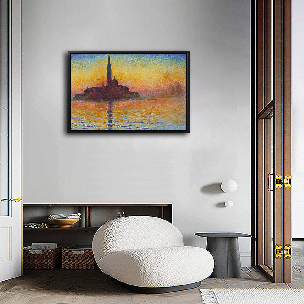 Saint George Maggiore at dusk Canvas Art