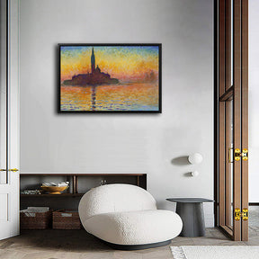 Saint George Maggiore at dusk Canvas Art