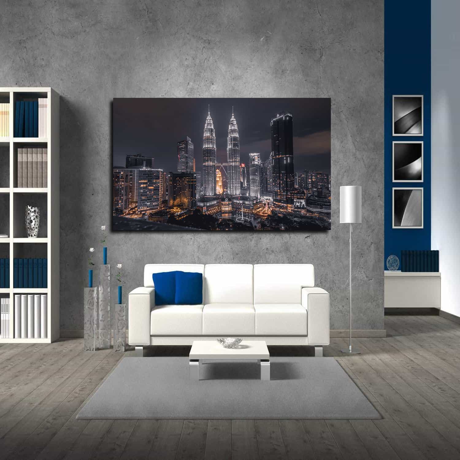 Scenic View Of City Skyline Canvas Art