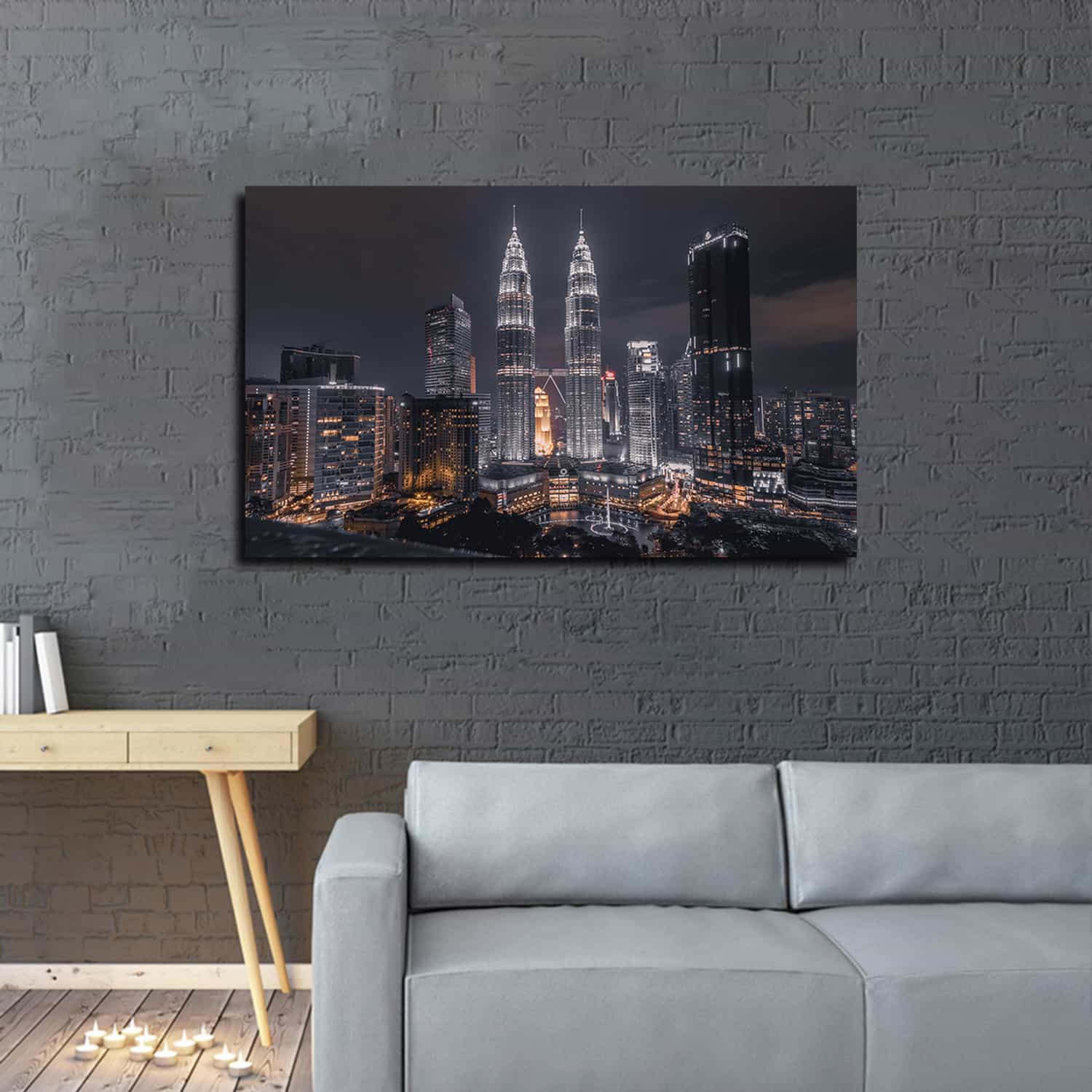Scenic View Of City Skyline Canvas Art