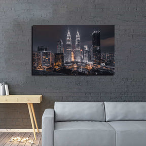 Scenic View Of City Skyline Canvas Art