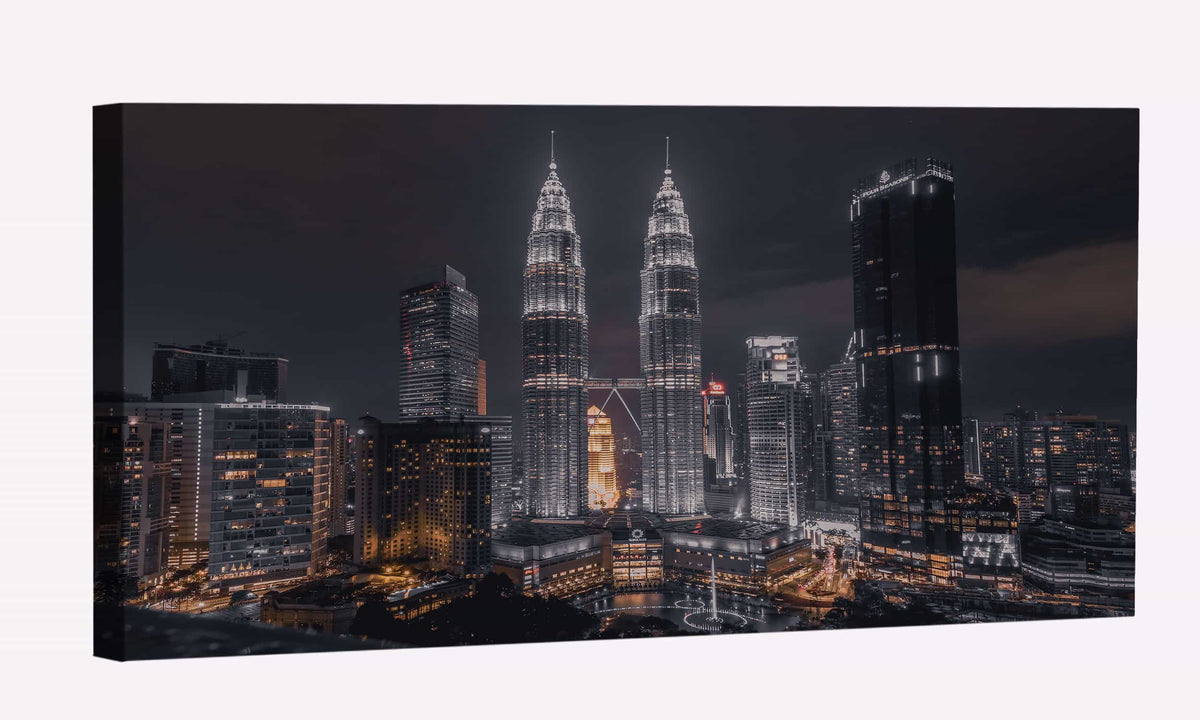 Scenic View Of City Skyline Canvas Art