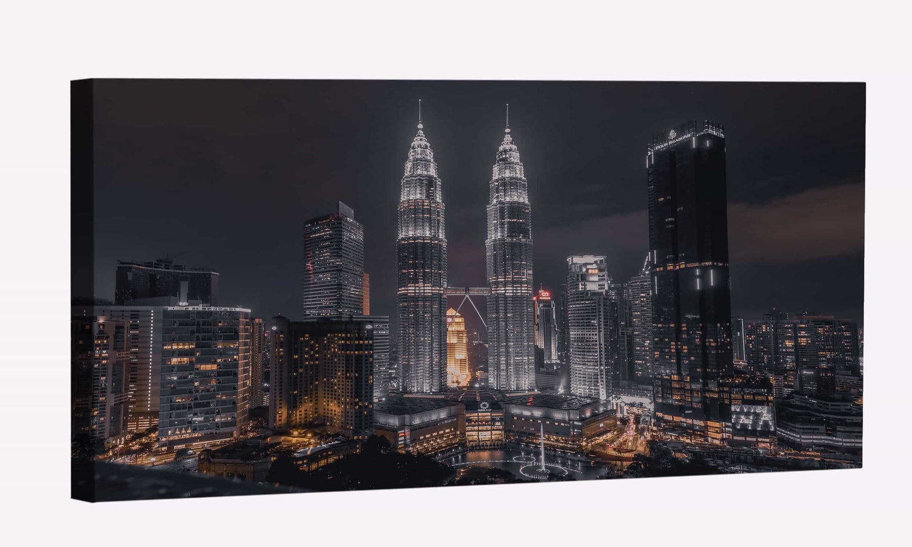 Scenic View Of City Skyline Canvas Art