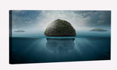 Skull Island Relection Canvas Art