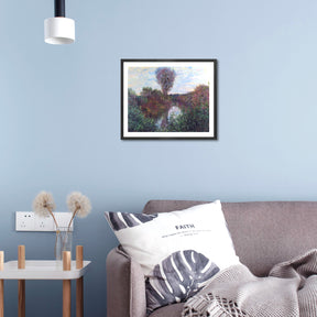 Claude Monet Wall Art Small Branch Of The Seine Poster Framed