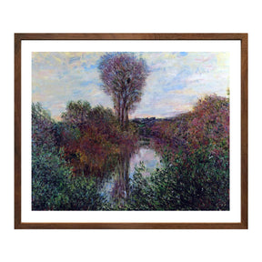 Claude Monet Wall Art Small Branch Of The Seine Poster Framed