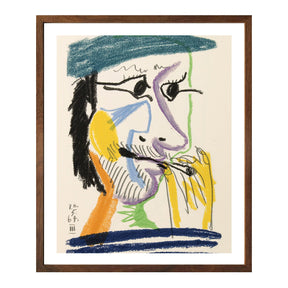 Pablo Picasso Wall Art Smoking Man Poster Framed Art