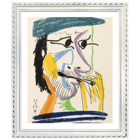 Pablo Picasso Wall Art Smoking Man Poster Framed Art