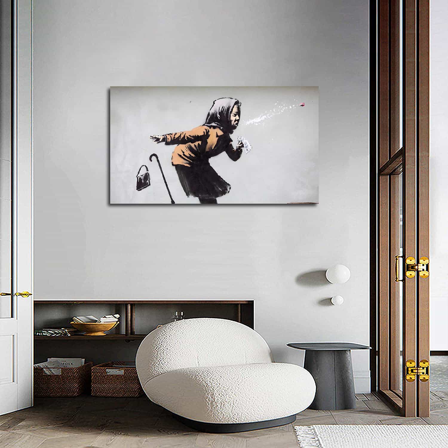 Sneezing Woman Canvas Art