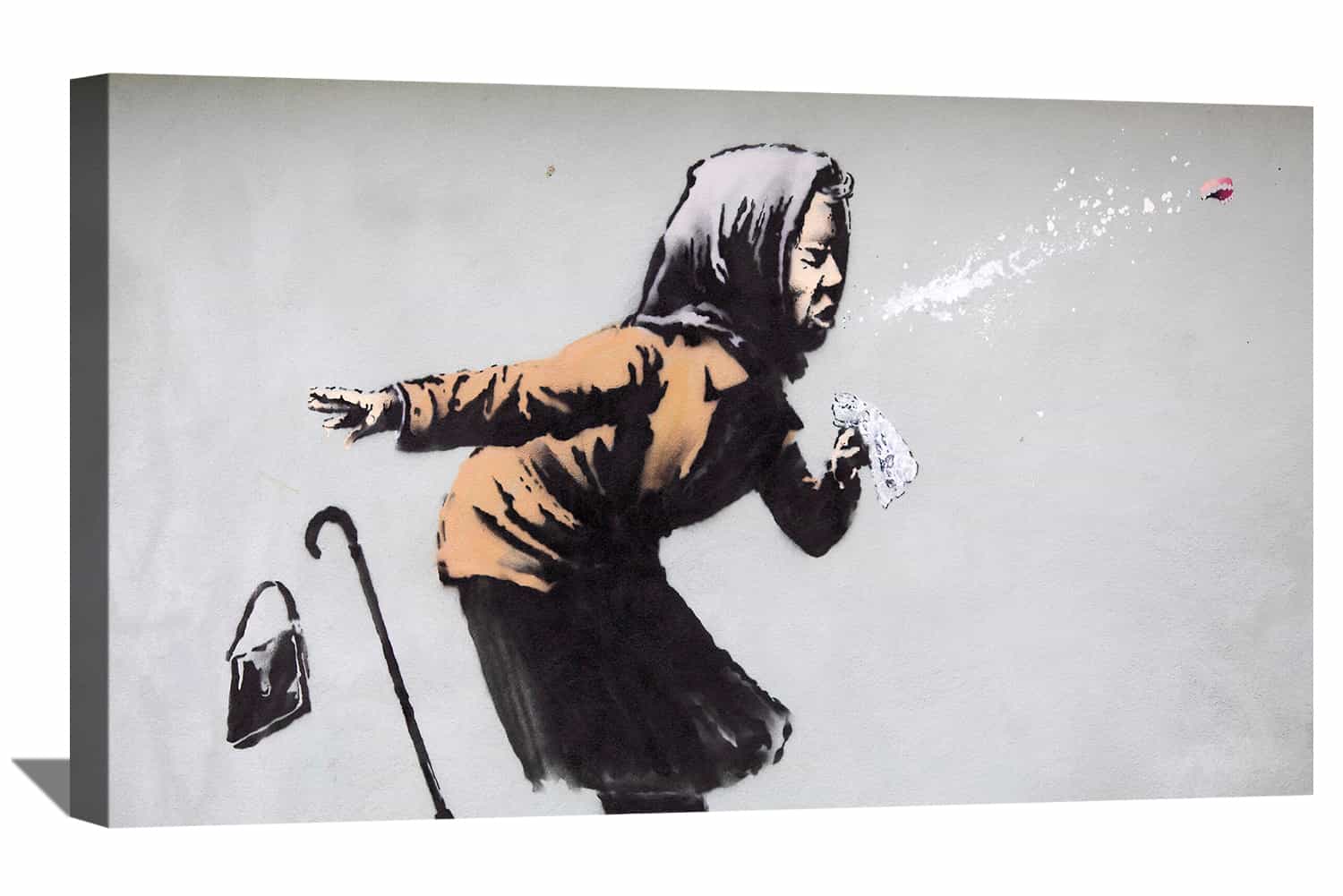 Sneezing Woman Canvas Art
